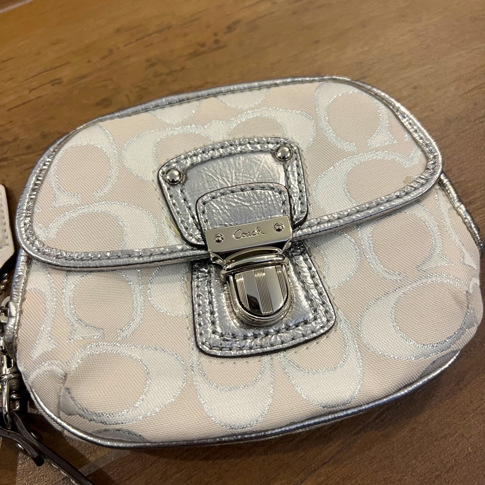 Coach wristlet in hardly used condition!